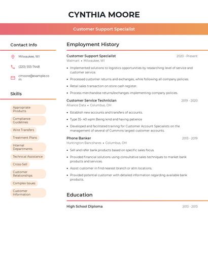 Resume example 3