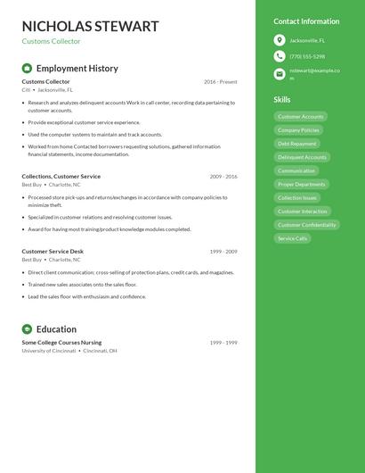 Resume example 4