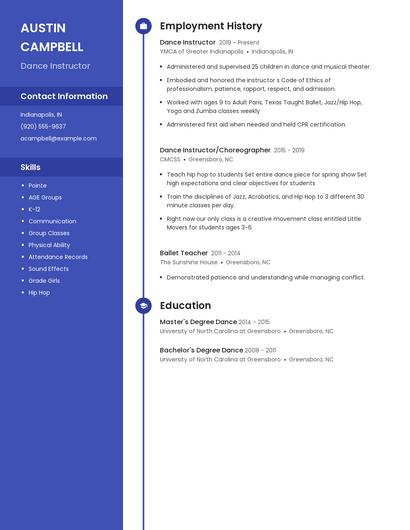 Resume example 4
