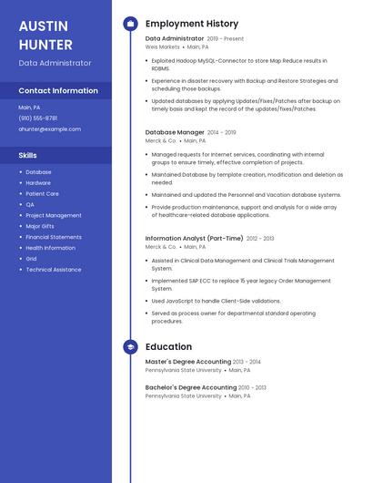 Resume example 5