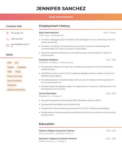 Resume example 3