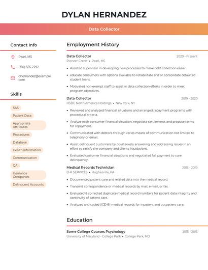 Resume example 3