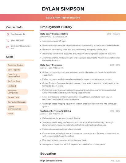 Resume example 3