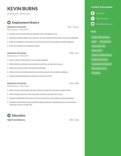 Resume example 5
