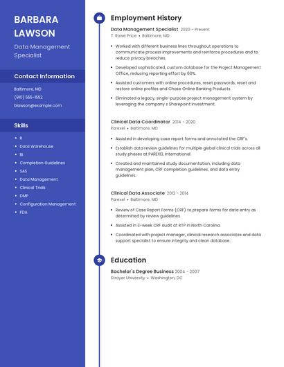 Resume example 5