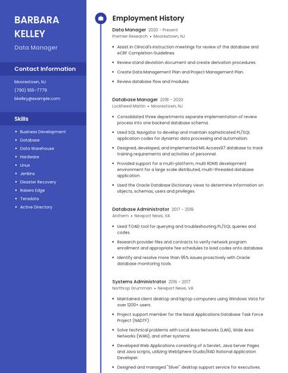 Resume example 4