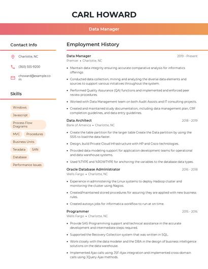 Resume example 3