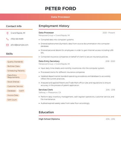 Resume example 3