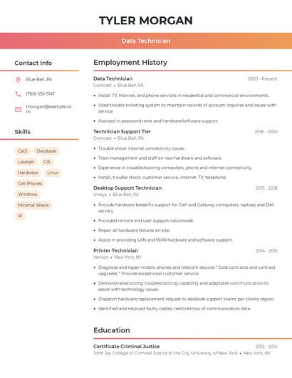 Resume example 3