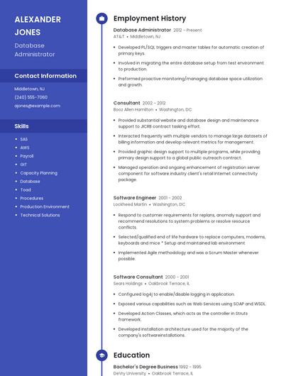 Resume example 5