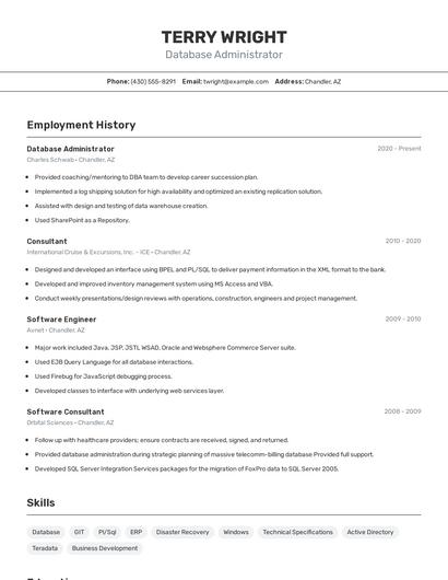 Resume example 2