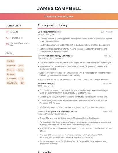 Resume example 3