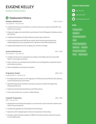 Resume example 4