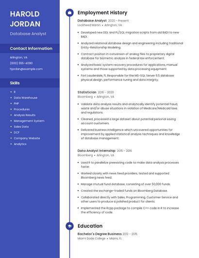 Resume example 4