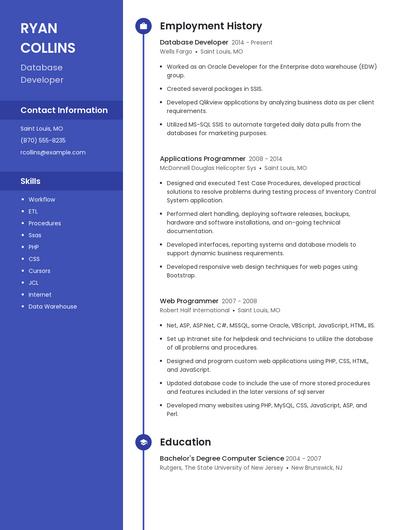 Resume example 4