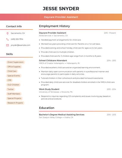 Resume example 3