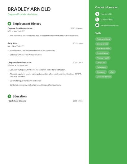 Resume example 4