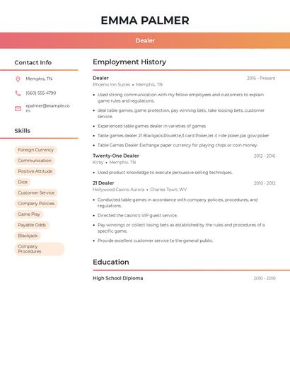 Resume example 3