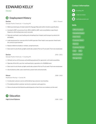 Decker Resume