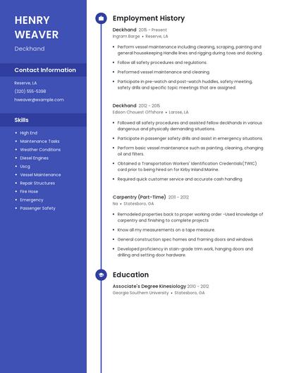 Resume example 4