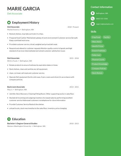 Resume example 4