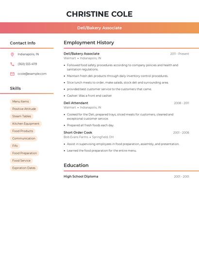 Resume example 3