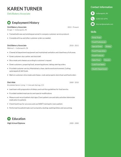 Resume example 5