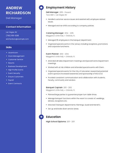 Resume example 5