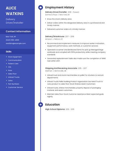 Resume example 5