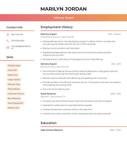 Resume example 3