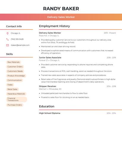 Resume example 3