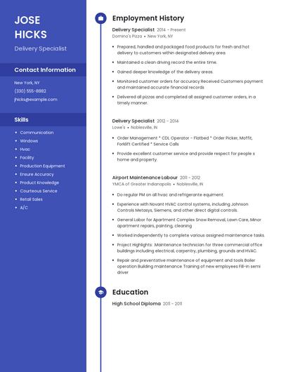 Resume example 4