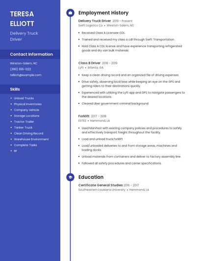 Resume example 5