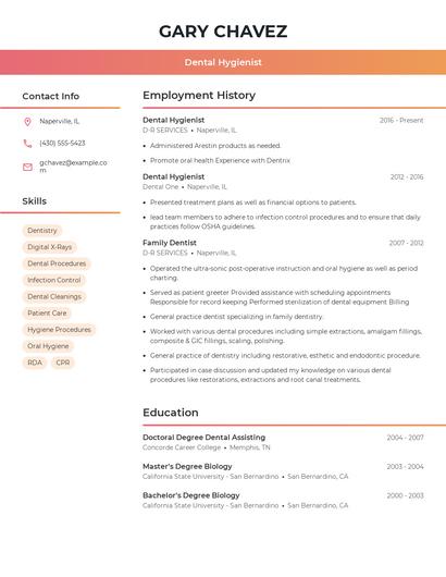 Resume example 3