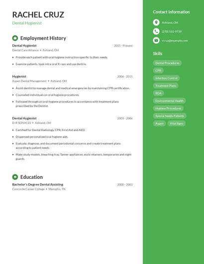 Resume example 4