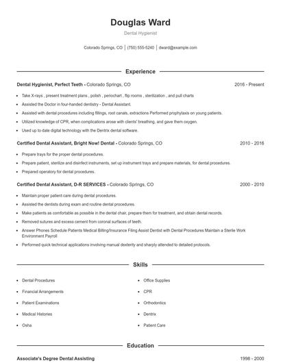 Resume example 1