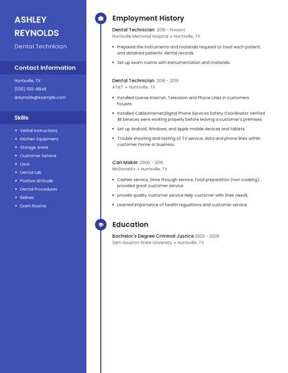 Resume example 5