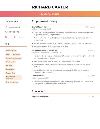 Resume example 3