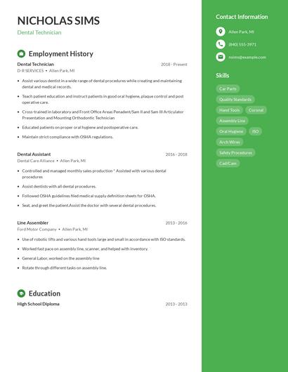 Resume example 4
