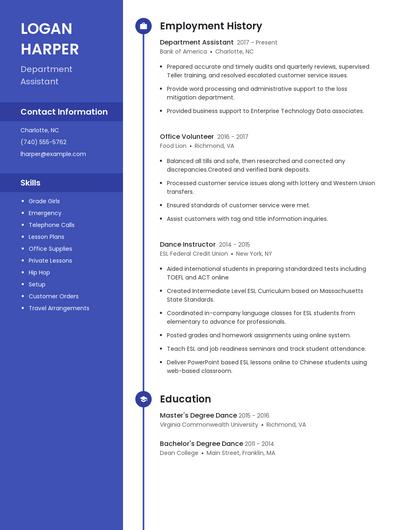 Resume example 4