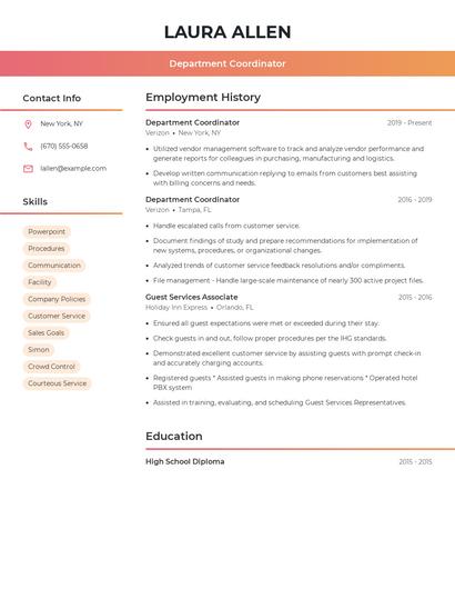 Resume example 3