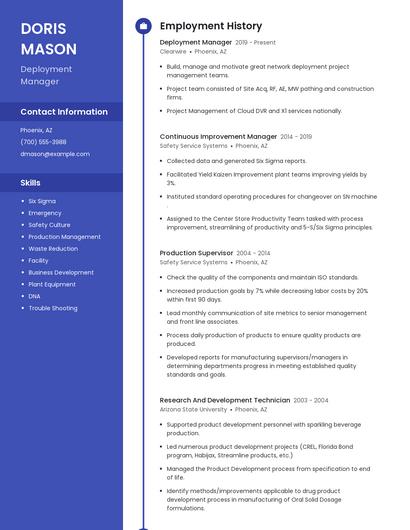 Resume example 5