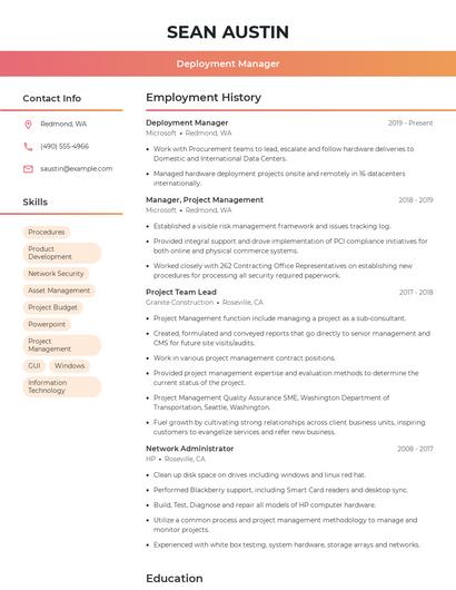 Resume example 3