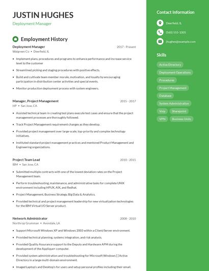 Resume example 4