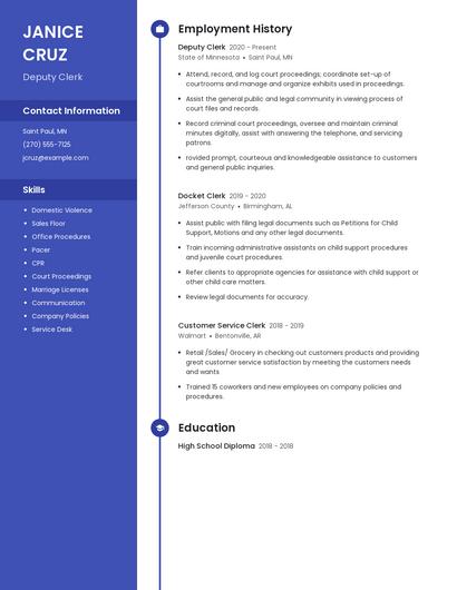 Resume example 4