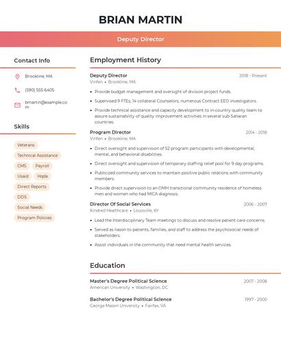 Resume example 3