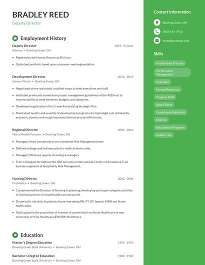 Resume example 4