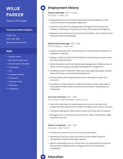 Resume example 4