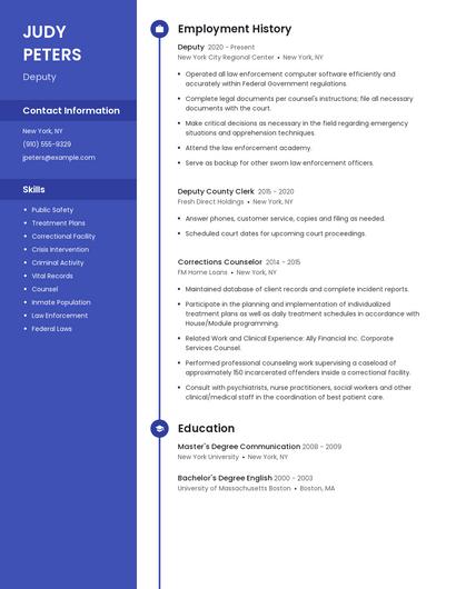 Resume example 4
