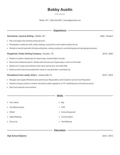 Resume example 1